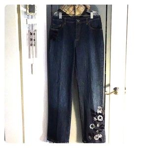 Talbots Ladies stretch Jeans, size “8”.